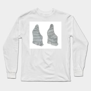 Graphite Seated Figure Pair Long Sleeve T-Shirt